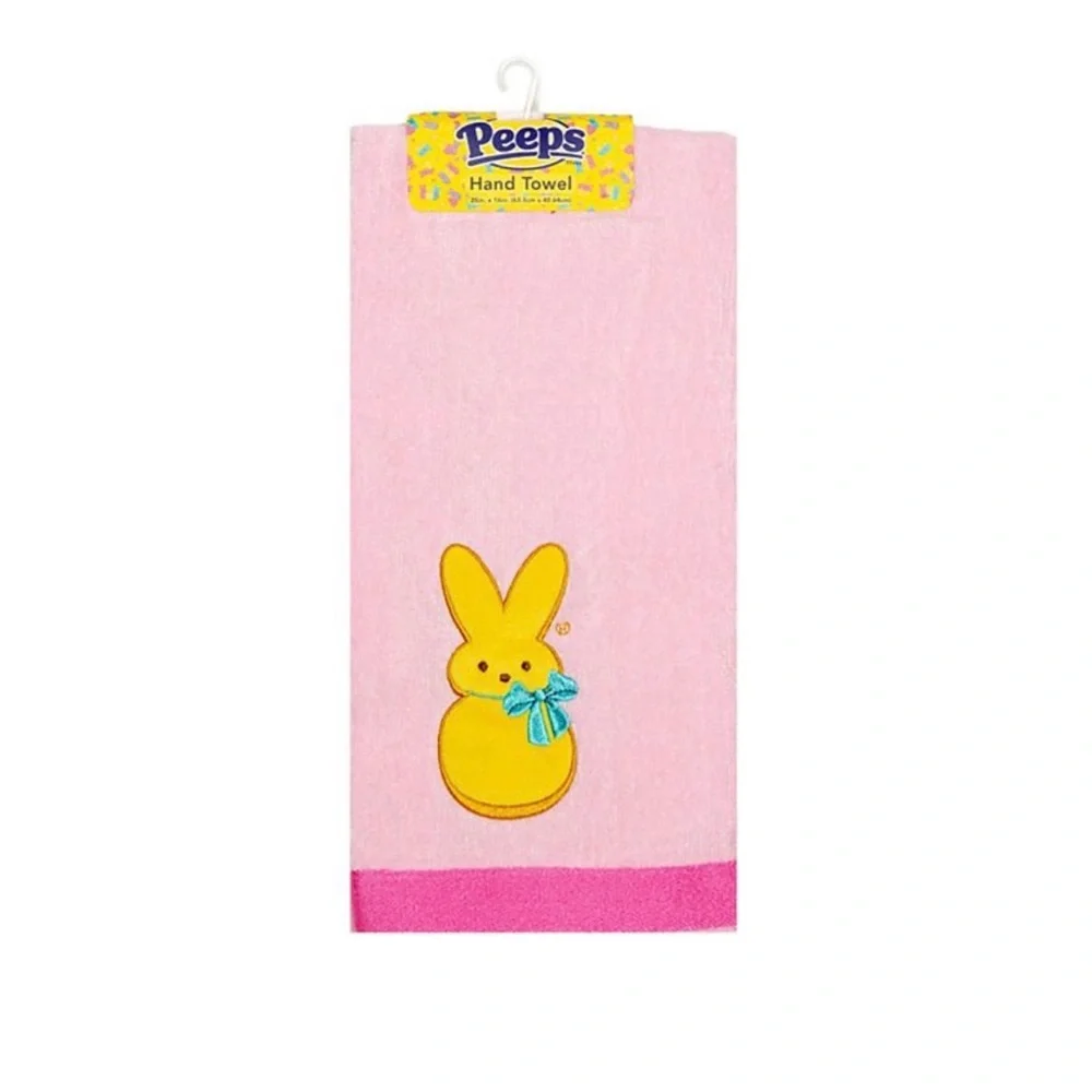 2pk Peeps Easter Plush Hand Towel - Pink & Light Blue Gift Decor Fans Brand New